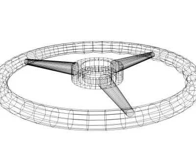Steering - classic type 3D model