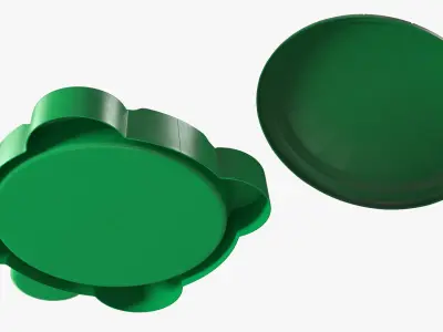 Little Tikes Turtle Sandbox with Covered Shell Green 3D model