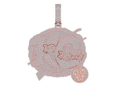 Kid Krazy Pendent 3D print model