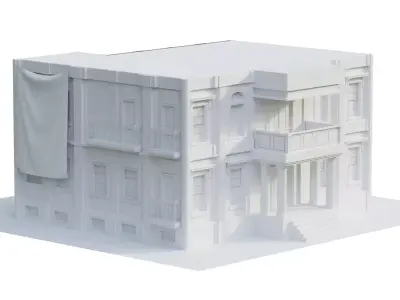 Museum Low-poly 3D model