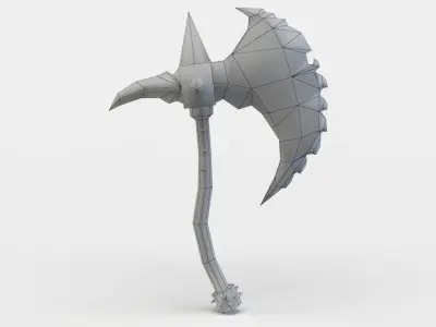 Axe Low-poly 3D model get