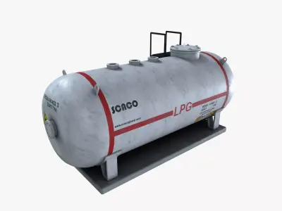 LPG Gas Tank 3D model