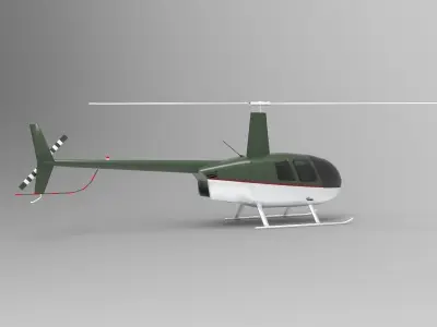 Robinson R44 Raven 3D model