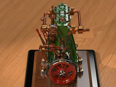 Steam Engine Circa 1830 Free 3D model
