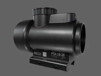 Scope-Trijicon-Red Low-poly 3D model