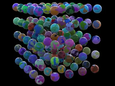 125 pcs of Stylized Planet Asset Pack Free 3D model