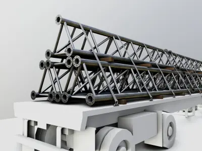 CARGO MODELS FOR TRUCK TRAILER-Roof Modul Type-1 3D model