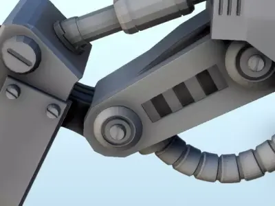 TR 800 soldier-robot 6  supported version - Future Sci-Fi SF Pos 3D print model
