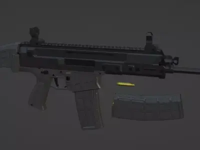 low-poly CZ Bren 2 MS Free low-poly 3D model