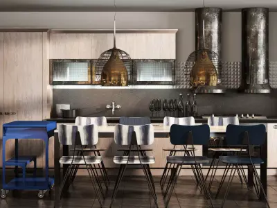 Scavolini diesel social kitchen type 002 3D model