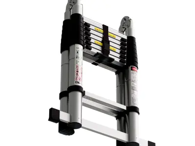 Double Side Telescopic Ladder 3D model