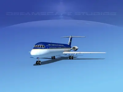 Douglas DC-9-40 Air Charter Intl 3D model