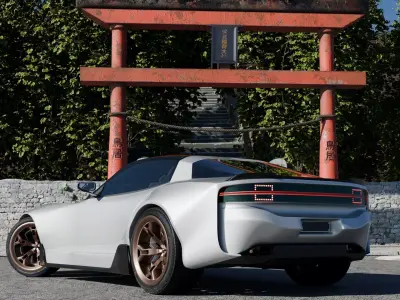 ONI - JDM inspired car design Free 3D model