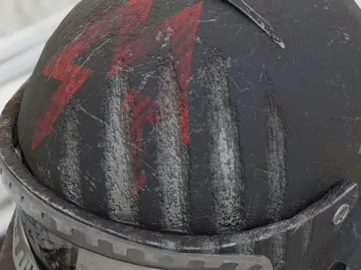 Spartan helmet Metro 2033 Low-poly 3D model