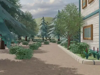 Forest Village 3D model order