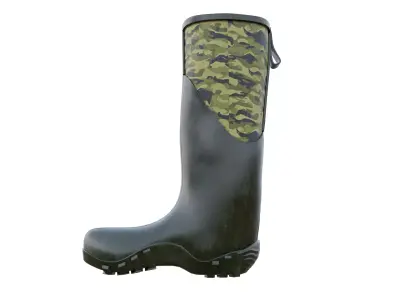 Waterproof Military Boots Low-poly 3D model