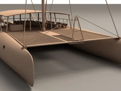 Catamaran 3D model