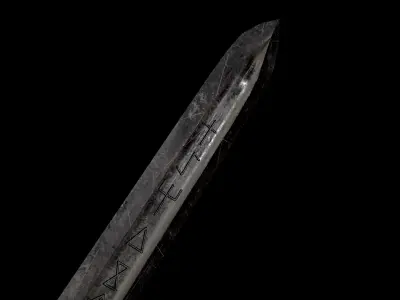 Sword Low-poly 3D model 41
