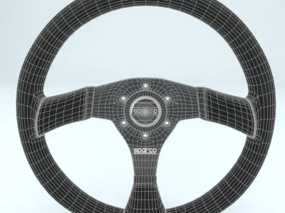 Steering Wheel Sparco P323 3D model