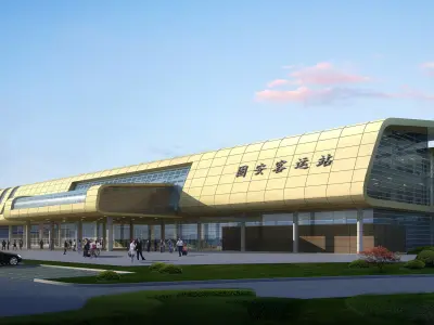 3Dmax fashion city commercial square building 404 3D model