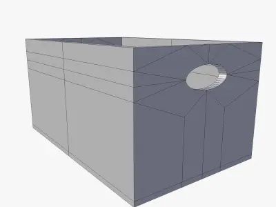 Box Wooden 3D model