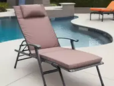 Patio Chair Folding Chaise Lounge Low-poly 3D model