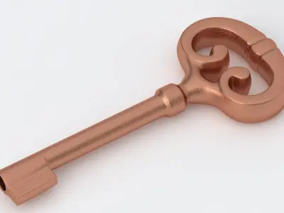 Key 01 Copper 3D model