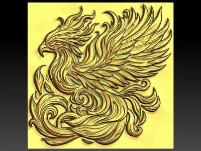 2 phoenix CNC Relief Model 3D print model