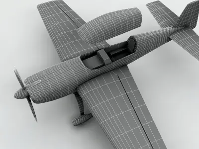 Extra 330 Aircraft Low-poly 3D model