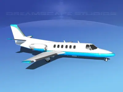 Cessna C550 Citation II V02 3D model