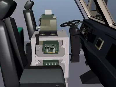 Nuclear Emergency Decontamination Truck 6x6 1to1 3D Model 3D model