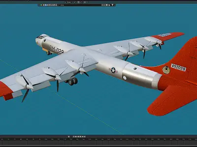 B-36B Free 3D model