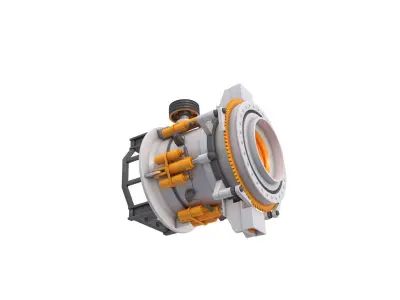 Hydraulic Cone Crusher 3D model
