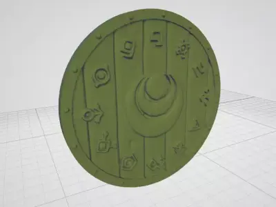Shield--03--suzhou dwarven shield Free 3D model