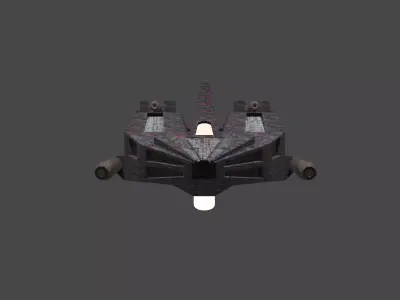 Hurricane Ship Low-poly 3D model Low-poly 3D model