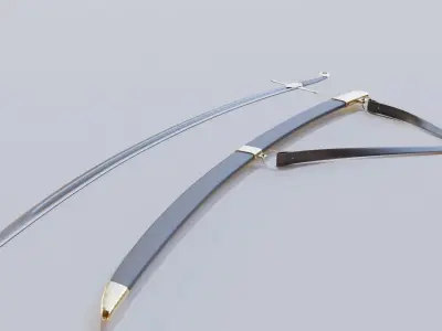 Cavalry Saber Low - poly 3D model Low-poly 3D model