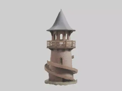 Watchtower Model Low-poly 3D model
