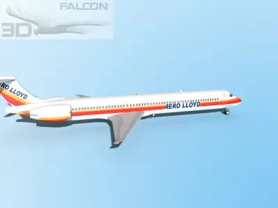 Falcon3D MD-80 Aero Lloyd 3D model