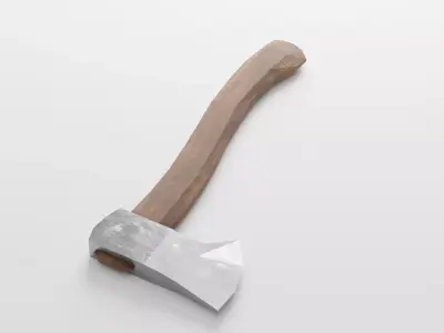 Hatchet axe Free low-poly 3D model buy