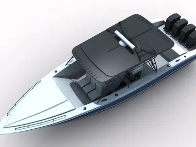 Midnight Express Powerboat 3D model