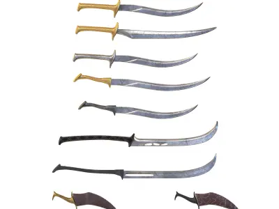 sword pack 2 3D model