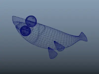 Fish Stylized Low-poly 3D model