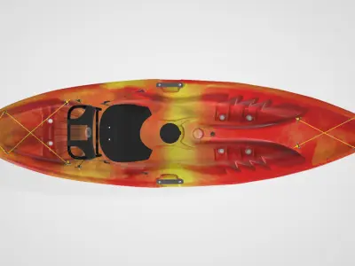 The MAKAO is at home on the sea Low-poly 3D model