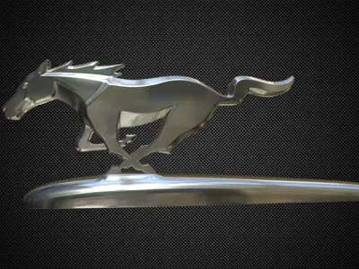 horse logo 3D model