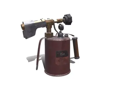 Blowtorch Low-poly PBR Low-poly 3D model