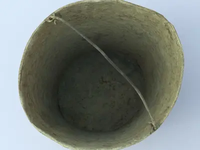Dirty Bucket Middle Poly 3D model