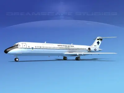 Douglas C-9-50 Nightingale US Air Force 3D model