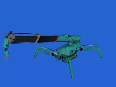 Maeba MC285 Mini Crawler Crane in Working Mode Free 3D model