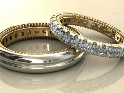Couple ring 3D Model  3D print model purchase