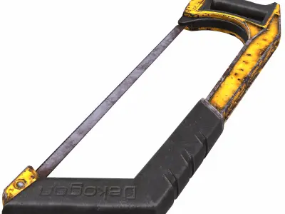 Saw Gardening Tool Low Poly Low-poly 3D model